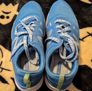 Bright blue new balance sneakers